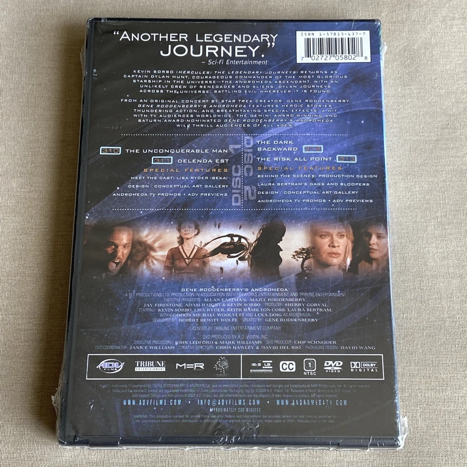 Andromeda: Season 3 Collection 3 (DVD NEW 2002) ADV Sci-Fi Action Kevin Sorbo + - Image 2 of 4