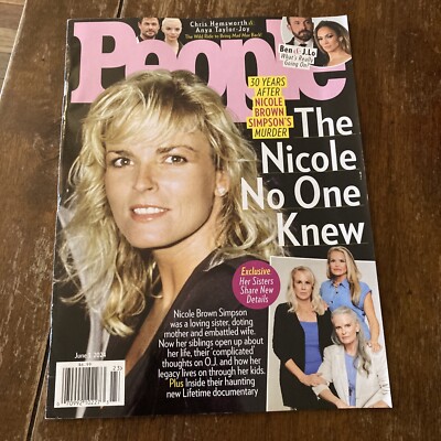 PEOPLE MAGAZINE NICOLE BROWN SIMPSON 30 YR AFTER MURDER BEN & J.LO  JUNE 3, 2024