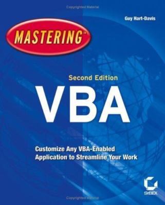 Mastering VBA by Hart-Davis