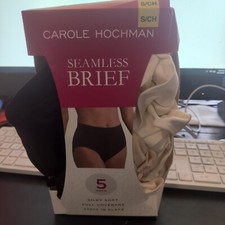 New In Box Carol Hochman Midnight 5 Pack Women's Hi-Cut Panties Size S 70 5B351