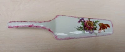Jolie pelle à tarte en porcelaine à motif floral - Longueur 25 cm - Photo 1/3