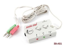 3.5mm/ 2.5mm Audio Speaker/ Headset/ Microphone Switching Hub - 172851, SB-A51