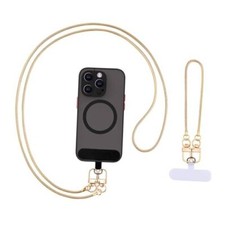 Phone Chain, Universal Crossbody Patch Phone Lanyards, Multifuctional Golden
