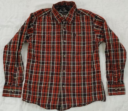 Wrangler Western Shirt Youth Boys L Plaid Cowboy Rodeo George Strait