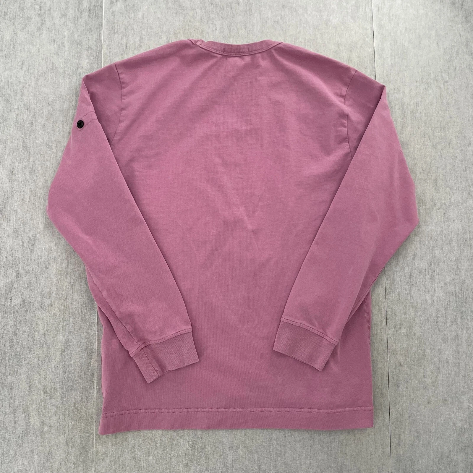 Felpa Stone Island adulto grande rosa polvere girocollo manica lunga logo uomo L
