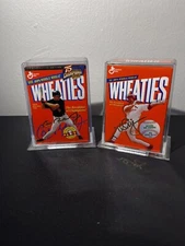 WHEATIES 75TH ANNIVERSARY 24KGOLD CAL RIPKEN JR. & Mark McGwire MiniBox *CHECKDe