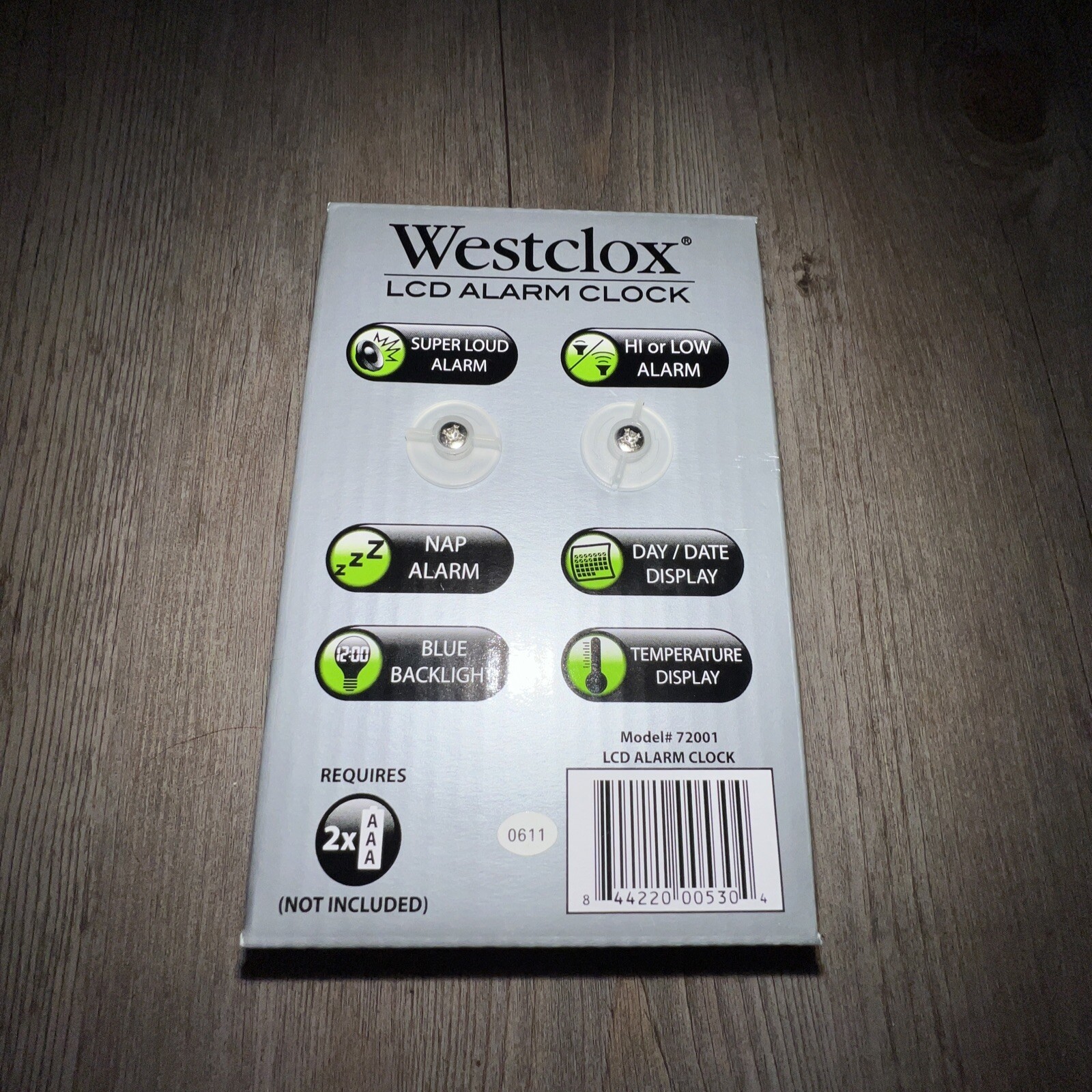 Westclox LCD Display Home Or Travel Alarm Clock Super Loud Time Date