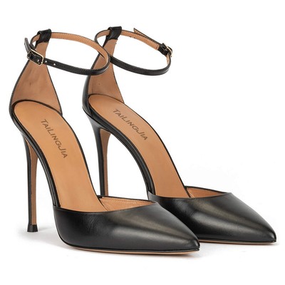 Women Ankle Strap Shoes Pointed Toe Stiletto Pumps Shoes Dress High Heel Shoes