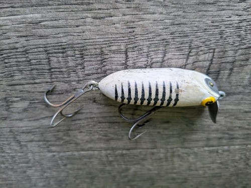 Señuelo de pesca vintage Rinehart JINX tigre blanco - Imagen 5 de 8