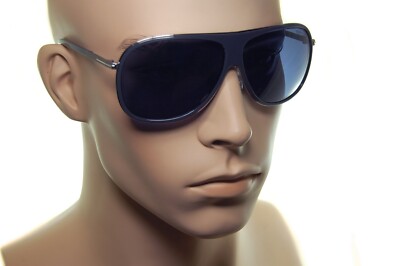 TOM FORD CHRIS Mens Sunglasses TF462 20V 62mm Large Square GREY GUNMETAL BLUE