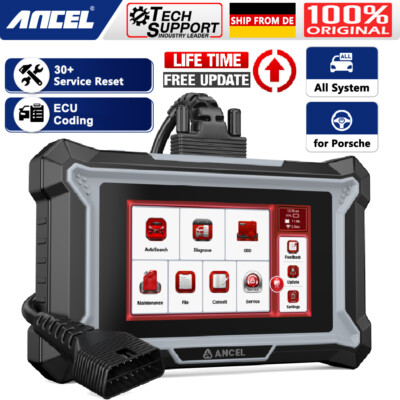 ANCEL DS160 für Porsche OBD2 Diagnosegerät Alle System Scanner für Mercedes Benz