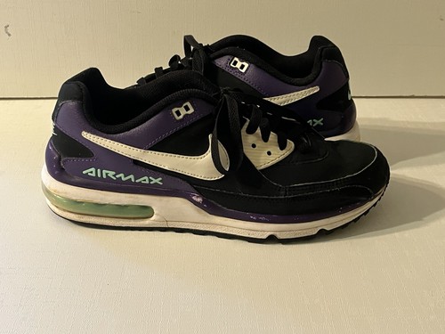RARE NIKE Air Max LTD Wright Men US 9.5 Black Purple White Shoes 317551-053 - Picture 5 of 10