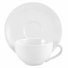 Amsterdam Tea Cup & Saucer - White