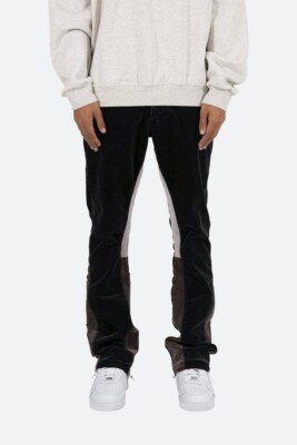 MNML Mens B356 Corduroy Flare Denim Black size 30