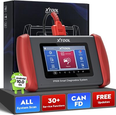XTOOL IP608 Auto Car OBD2 All System Scan Tool 30+ Services BMS Reset Oil Reset
