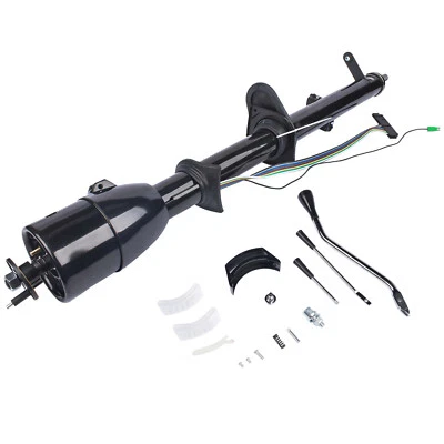 For 1967-72 GM C10 Truck Tilt 35" Automatic Floor Shift Steering Column Black - Image 1 of 4