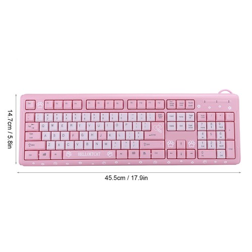 Silent Keyboard Wired USB 104-key Waterproof Keyboard for Home/Business Office - Picture 8 of 12