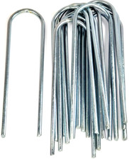 12 Pack - Trampoline Anchor Stakes U Shaped Galvanized 8 Inch Ground Stakes