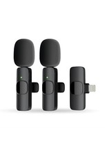 2 pack portable microphone USB wireless compatible for Android/Iphone