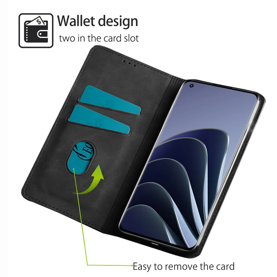 Case For Oneplus 3 3T 5 5T 6 6T 7 7T 8 9 Pro 8T Nord Magnetic Flip Wallet Cover - Image 2 of 4