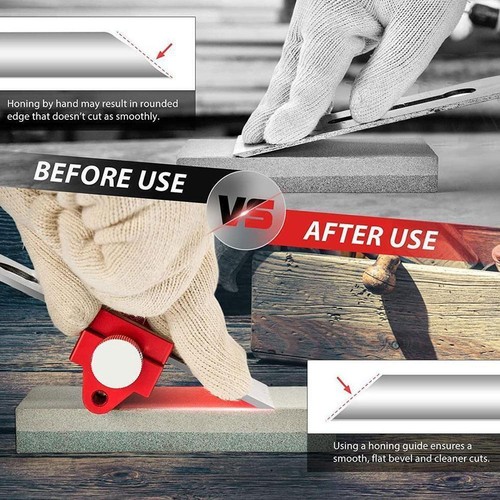 Chisel Honing Guide Plane Jig Graver Iron Edge Sharpening Tool Woodworking U6H7 - Picture 8 of 12