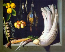 Art Still Life Mural Ceramic Fruits Backsplash Tile 259