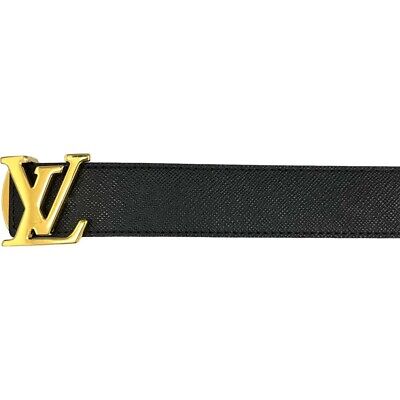 LOUIS VUITTON Belt Brown Black Reversible Santur LV Initials LOUIS VUITTON Belt Brown Black Reversible Santur LV Initials