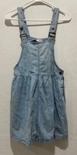NWT Forever 21 Juniors Size S Blue Denim Overall Dress / Shirt MSRP $27.90