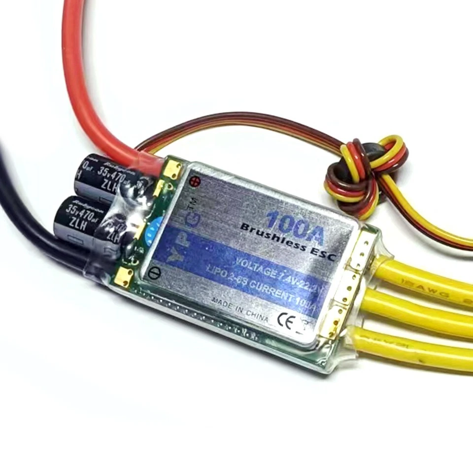YPG 100A Brushless Speed Controller ESC 2~6S SBEC RC Helicopter Model - Image 4 of 4