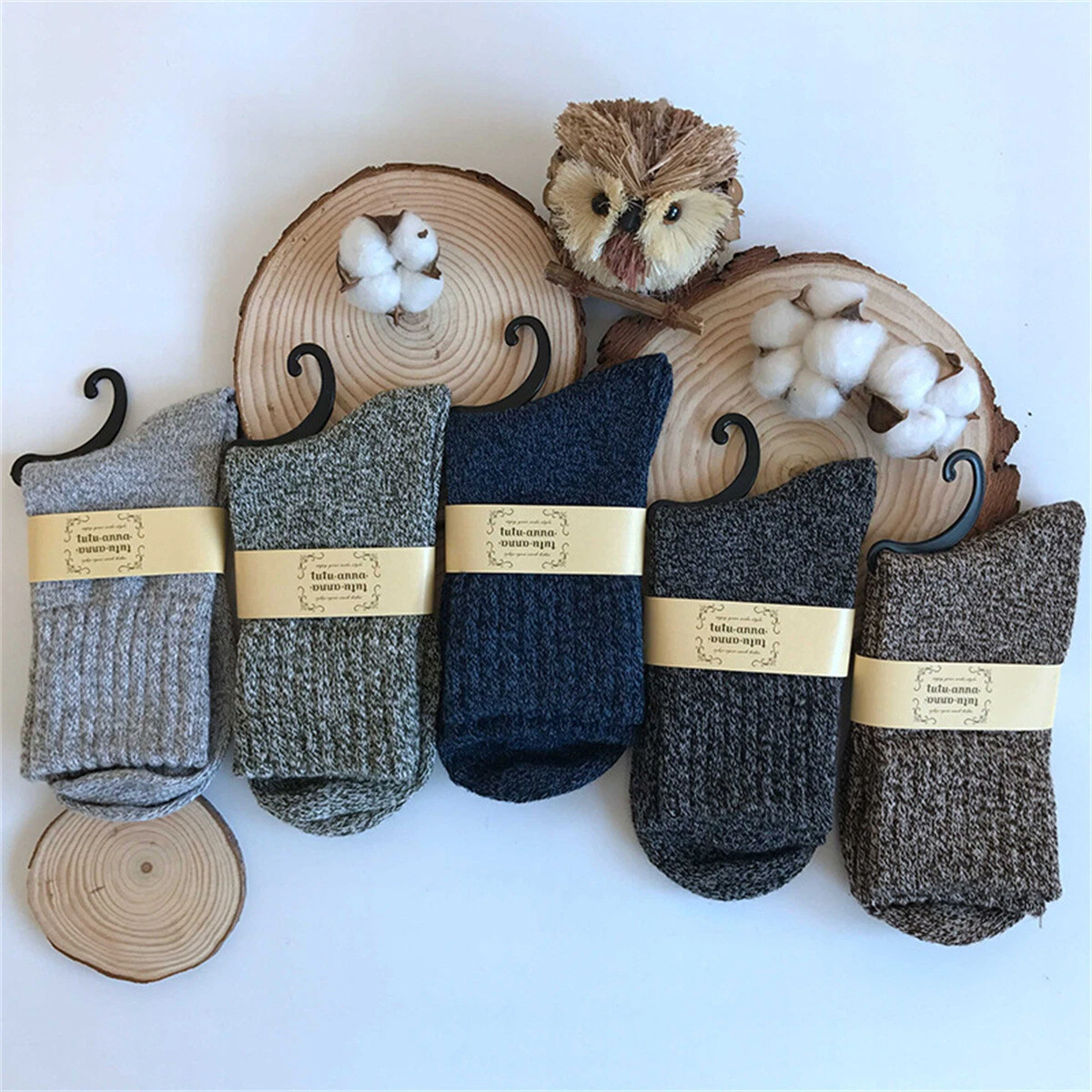 5 Pair Mens Wool Socks Heavy Duty Warm Thermal Merino Lambs Wool Boots Socks
Opens in a new window o