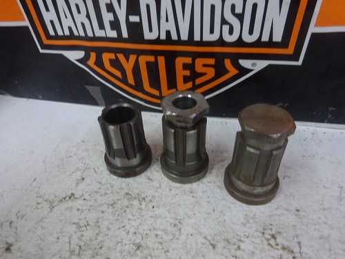 VINTAGE Harley Big Twin CHOICE of 3 Engine Sprocket Shaft EXTENSIONS W/WO NUT - Picture 3 of 15