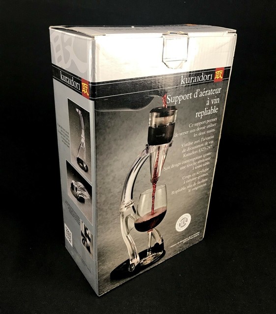 Eloquent Acrylic Kuraidori Foldable Wine Decanter Aerator Stand New in