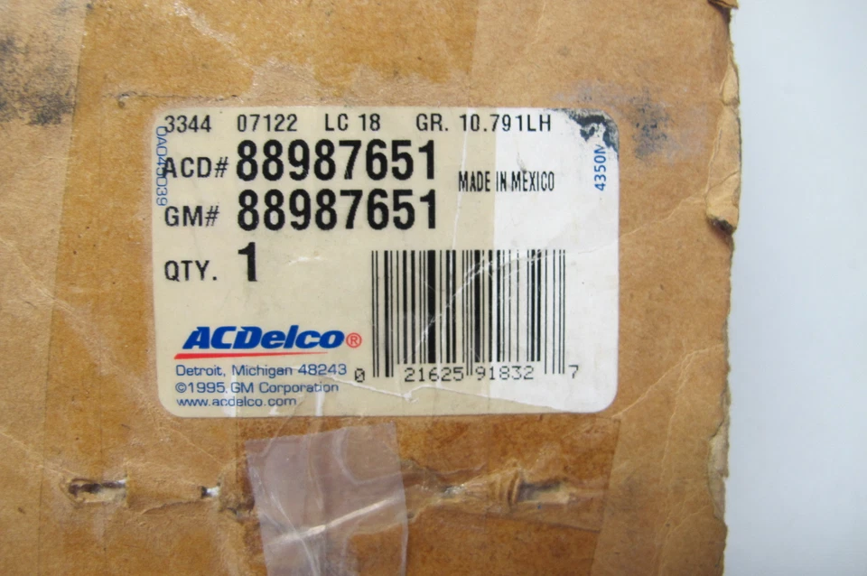 Motor de ventana eléctrica ACDelco 88987651 para Buick Chevrolet 2000-2005 Foto 3 de 3