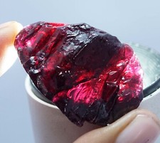 151.20Ct GIE Certified Burmese Natural Crystal Red Ruby Rough Untreated Gemstone