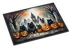 Keeshond Spooky Halloween Indoor or Outdoor Mat 18x27 Dac2046Mat