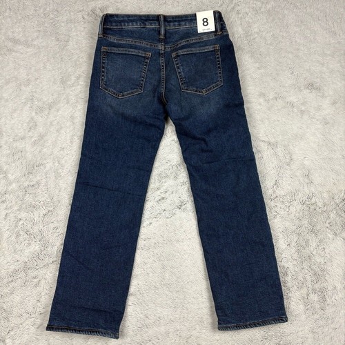 NEW Gap Kids Cozy Fleece Lined Jeans Straight Git Blue Denim Soft Warm Boys 8 - Picture 4 of 9