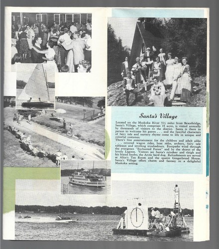 1950s Brochure, Summer, Fall & Winter, Muskoka Vacationland, w/large map on back - Picture 5 of 6