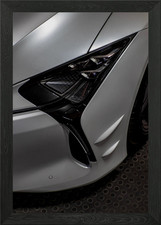 Lexus LC 500 Front Headlight Framed Wall Art Poster Canvas Print Picture