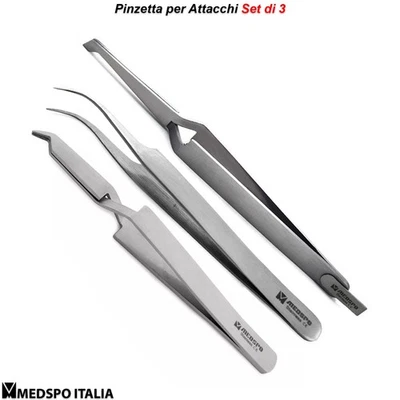 MEDSPO® Pinzetta Ortodontica per Posizionare Attacchi Pinzetta per Brackets Pinza Orto