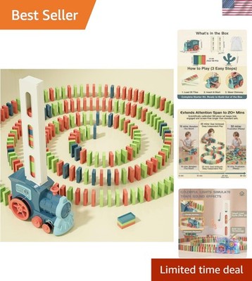 Domino Train Toys Kids Games - Automatic Stacking Creative Game 3+  Old - Ste...