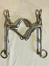 5" Long Shank Pelham w/ Curb Mouth and Chain