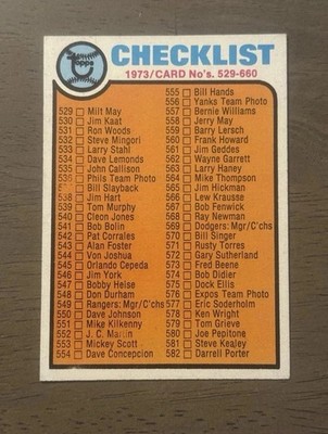 1973 TOPPS BASEBALL  #401-600 COMPLETE YOUR SET  FREE SHIPPING