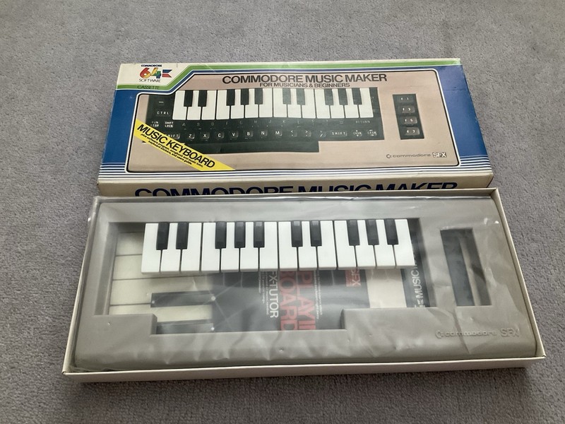 Vintage Commodore 64 / C64 SFX Music Maker Game/Keyboard  - Boxed