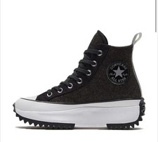 Converse Run Star Hike High Platform ‘Black Ice - Black Silver’ #169437C Size 8