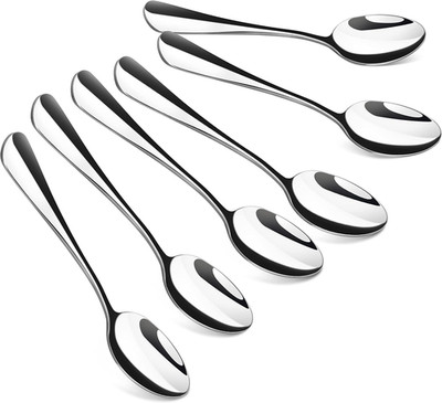 Cucharas pequenas 6 pzs espresso cafe acero inoxidable postre helado mini hogar