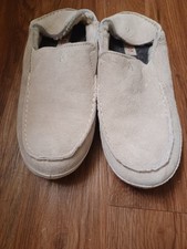 OluKai Women  s Size 8 Nohea Slippers Shoes pale Gray shearling lined 20269-PGPG