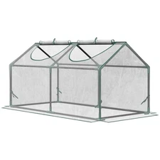 4x2ft Portable Mini Greenhouse Small Plant Garden Indoor Green House PVC Cover