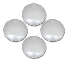Chrome Baby Moon Hub Caps For Gm Ford 14-15 Inch Wheels