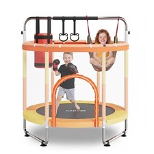 60" Trampoline Outdoor Toy for Kids Mini Toddler Trampoline with Net Indoor NEW