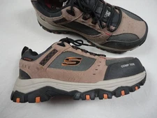 Skechers Work Men’s 7.5W Brown/Black Waterproof ASTM F2413 Composite Safety Toe